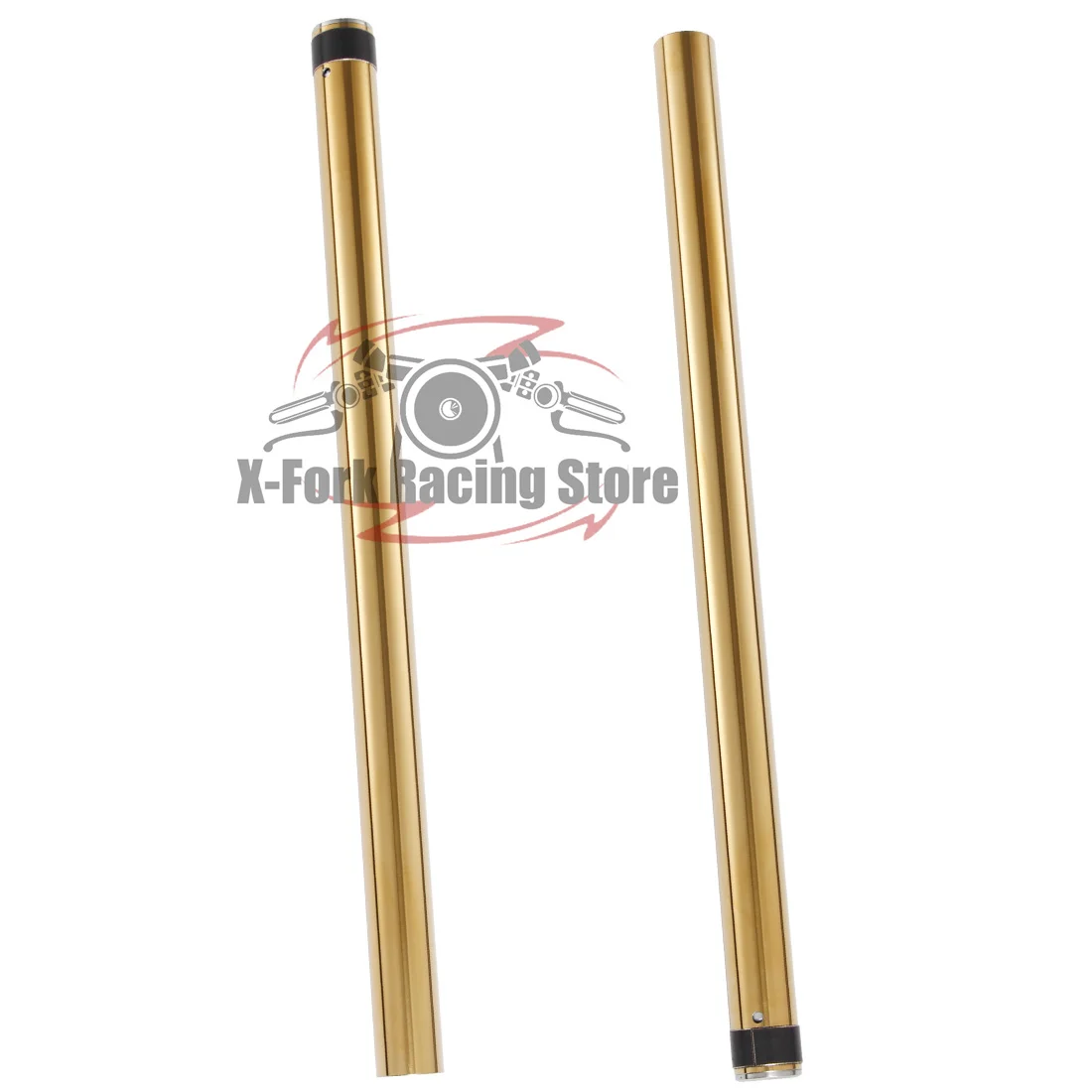

2xFront Fork Legs Tubes For SUZUKI RG250 VJ21A Early 36x585mm 51120-16700 Shock Absorber Pipes Fork Inner Suspension Gold