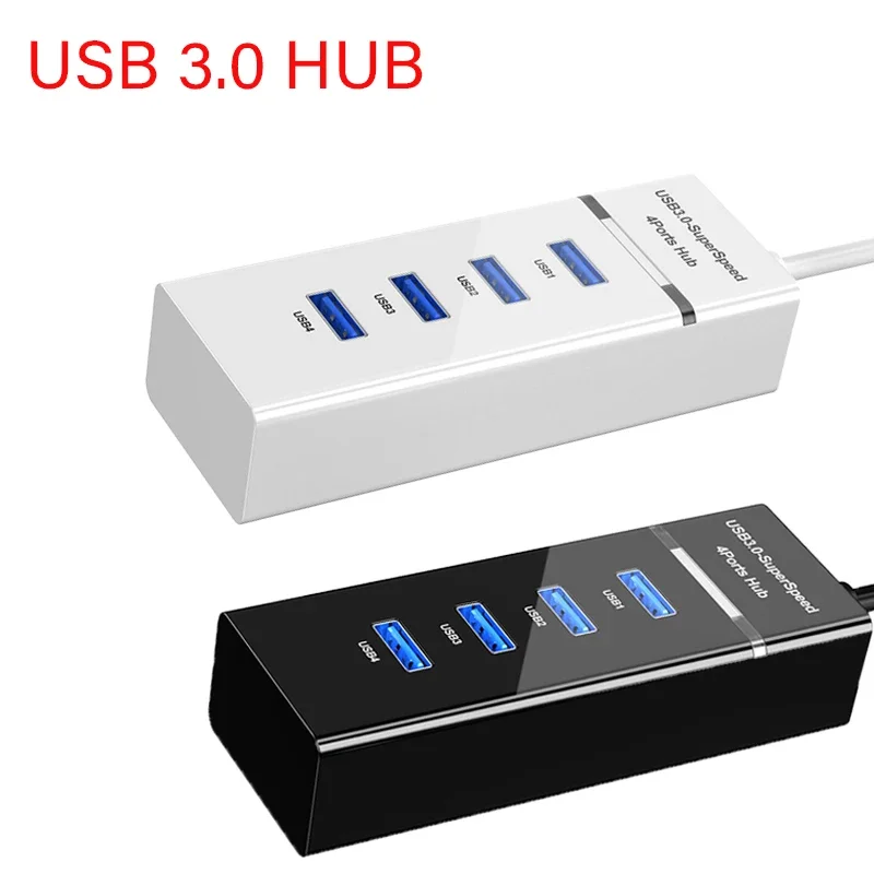 

USB3.0 Multi Port Extender 4 Port High Speed Splitter Computer One Tow Four Hub Desktop Computer Laptop Adapter Hub Extender USB