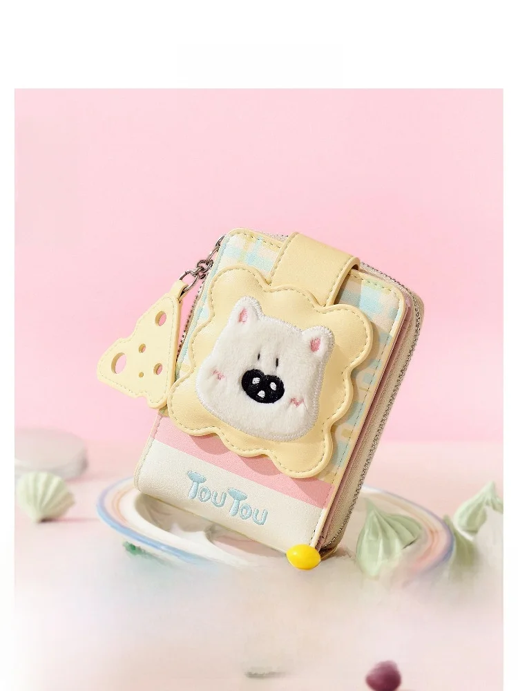 toutou-children's-wallet-birthday-gift-new-dog-card-holder-cute-female-style-document-storage-travel-passport-clip-sweet-lady