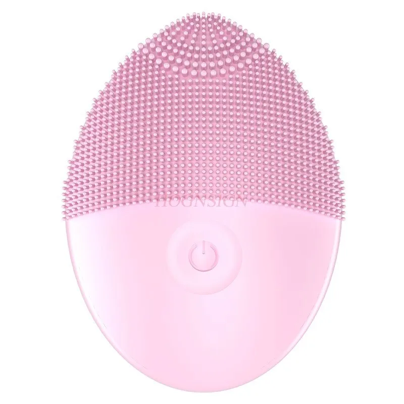 Pore cleaning soft bristle brush electric beauty introduction silicone facial cleanser for washing face