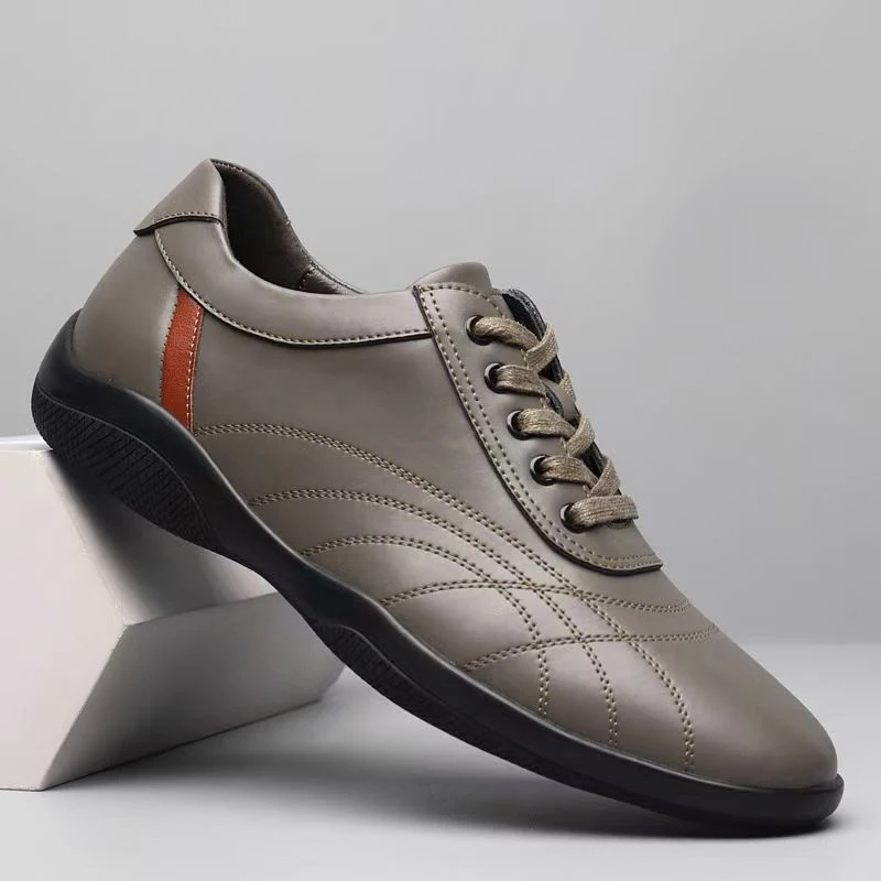 

Модная мужская обувь из натуральной кожи, тонкая легкая повседневная обувь из воловьей кожи, лоферы на плоской подошве, офисное платье, элегантная белая обувь для вождения и прогулок