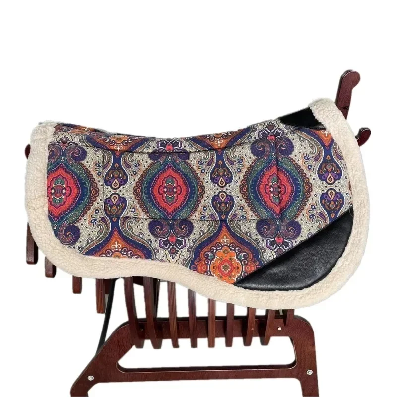 

Saddle pad thickened harness Western-style sweat drawer pad heightened anti-hit back pad