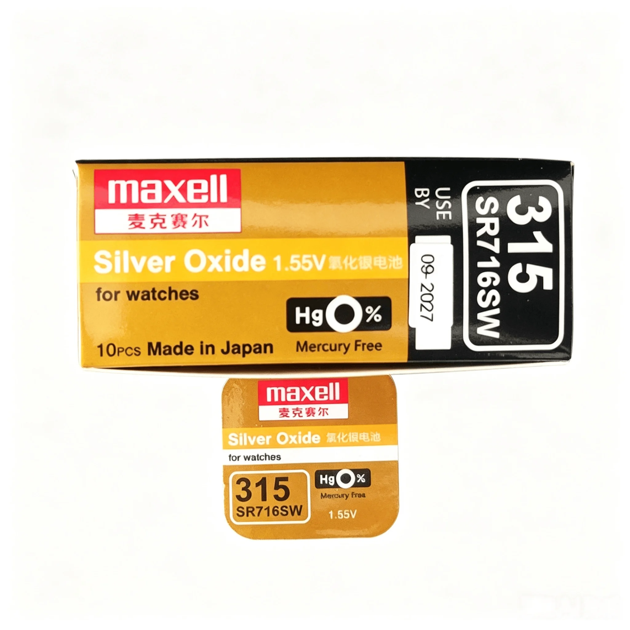 1-10PCS Maxell SR716SW 315 Silver Oxide Button Cell High Performance Non-Rechargeable Battery For Watches Toys Electronics