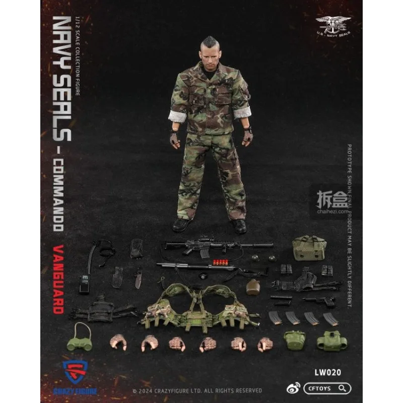 مجنون الشكل الأصلي ختم القوات الخاصة الاعتداء قائد الفريق 1/12 القماش المحمول الملابس دمية الجندي نموذج اليدوية لعبة هدية