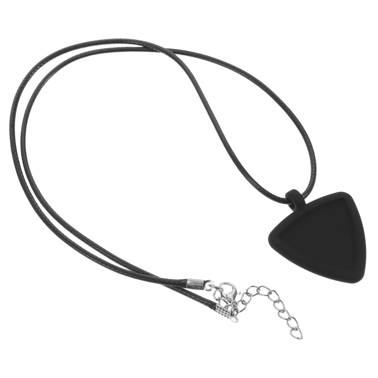 

Guitar Pick Set Necklace Acoustic Accessories for Beginners Jewelry Cover Holder Picks Storage Pendant Plectrum Metal Holding
