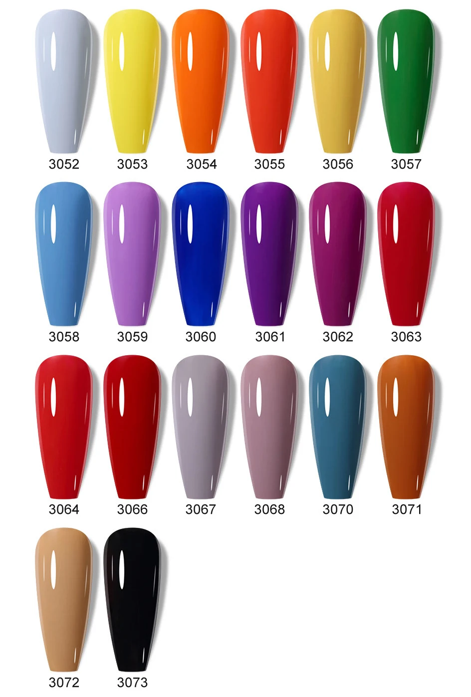 Clou Beaute 10/12/20/24-teiliges Gel-Nagellack-Set, 15ml Weißglasflasche, Nagelkunst-Kit, Semi-permanenter Gellack Nagellack – Detail 15