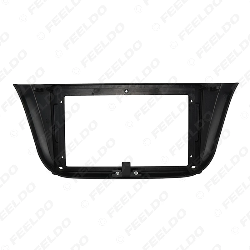 FEELDO Audio para coche 9 "pantalla grande DVD Fascia marco adaptador para Iveco Daily 2014 + 2Din Dash instalación Panel marco Kit