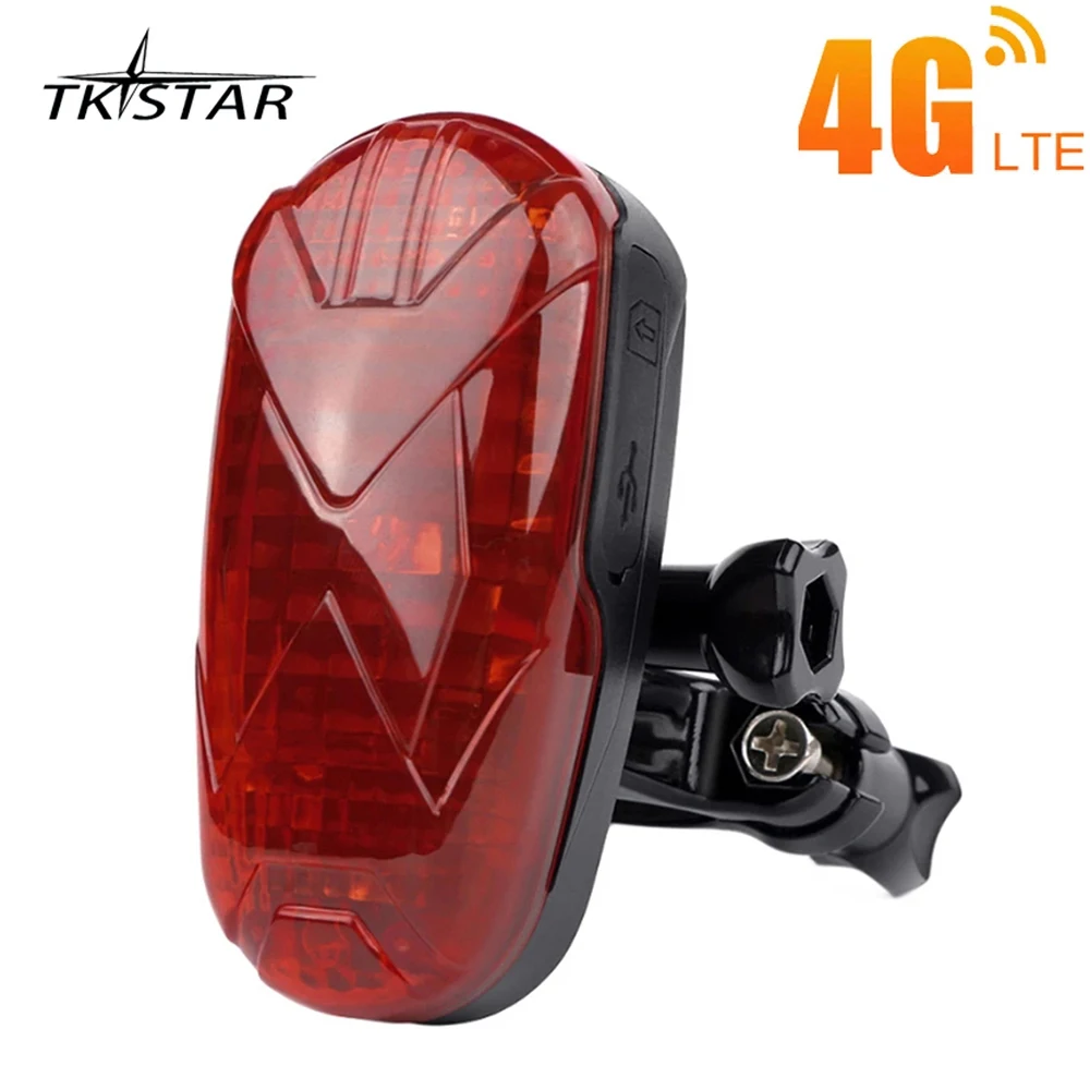 

TKSTAR TK906 Велосипедный GPS-трекер 4G LTE Светодиодный GPRS-локатор Водонепроницаемый IP65 SOS Сигнализация превышения скорости Пожизненное бесплатное веб-приложение