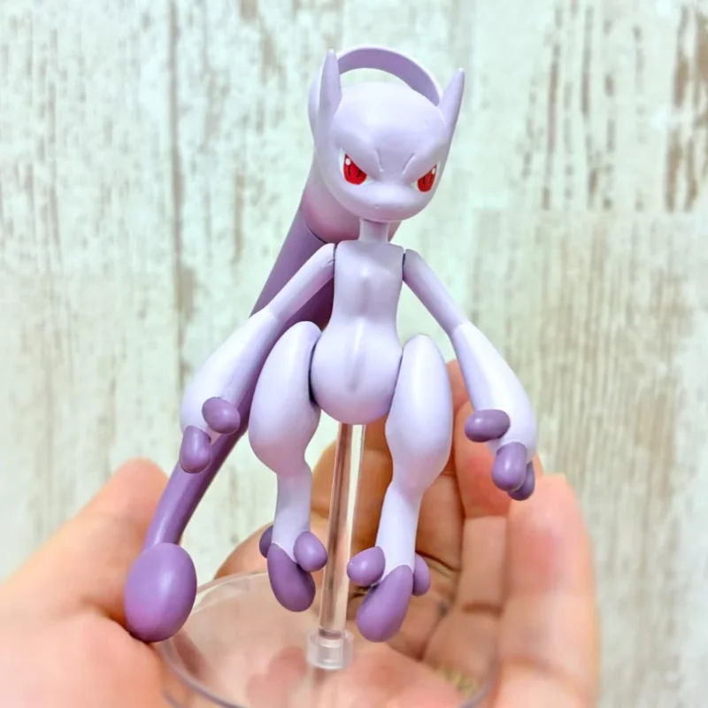Figura Colecionável Original Bandai Pokemon Mega Mewtwo X Y, Modelo de Figura de Ação, Ornamento Móvel, Conjunto Montável, Brinquedos para Presentes