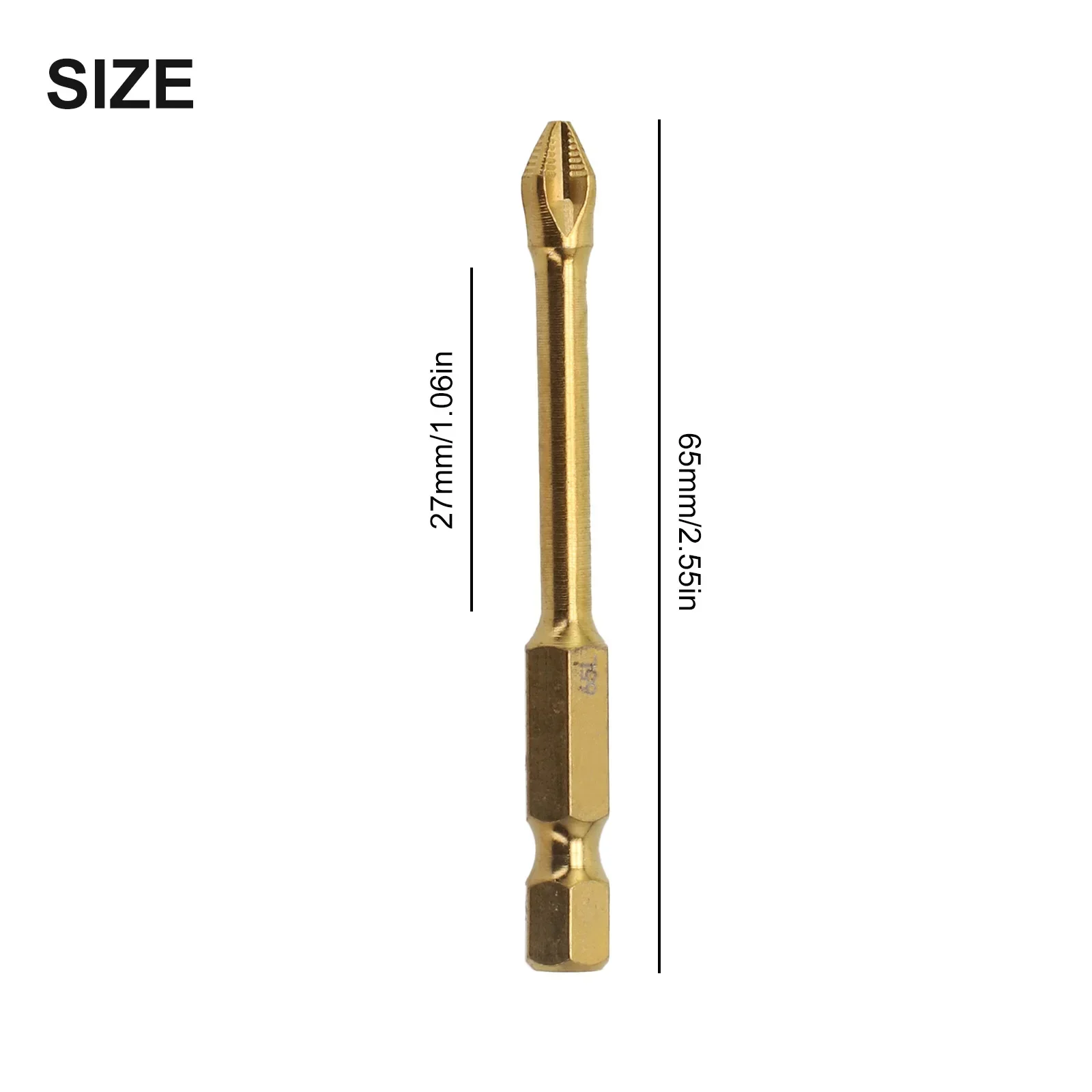 Parafusadeiras elétricas com comprimento, alta dureza, absorção de torque D Batch Head