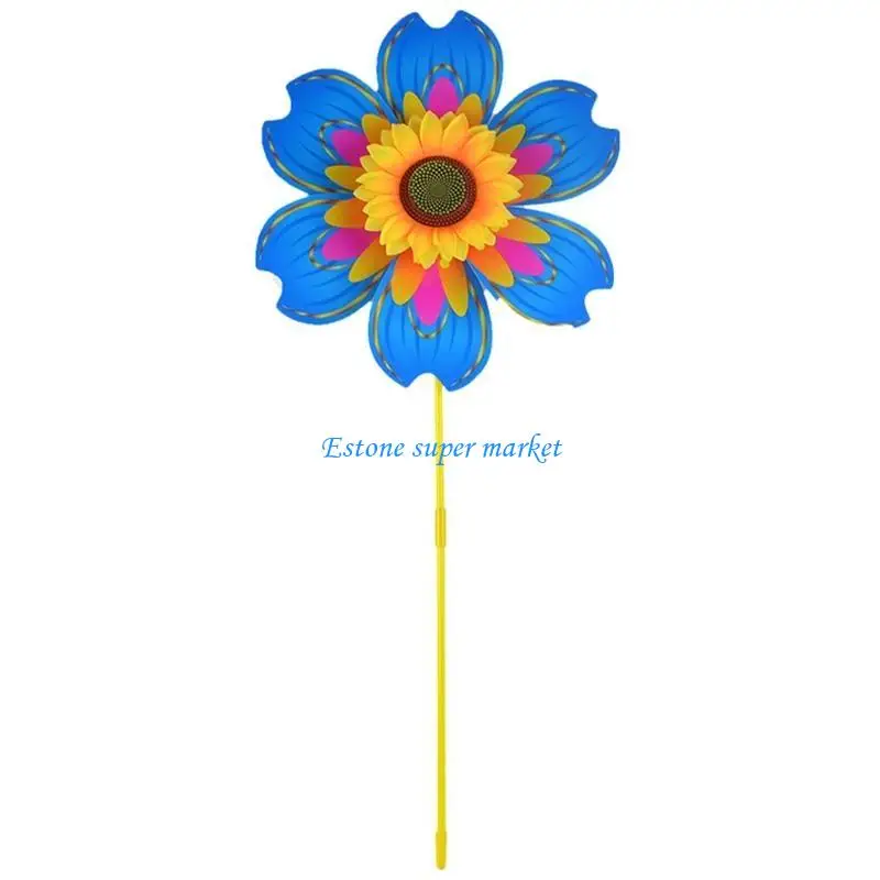 090B Dekoracja trawnika Wiatrak Duże wiatraki Poręczne zabawki wiatrowe dla dzieci