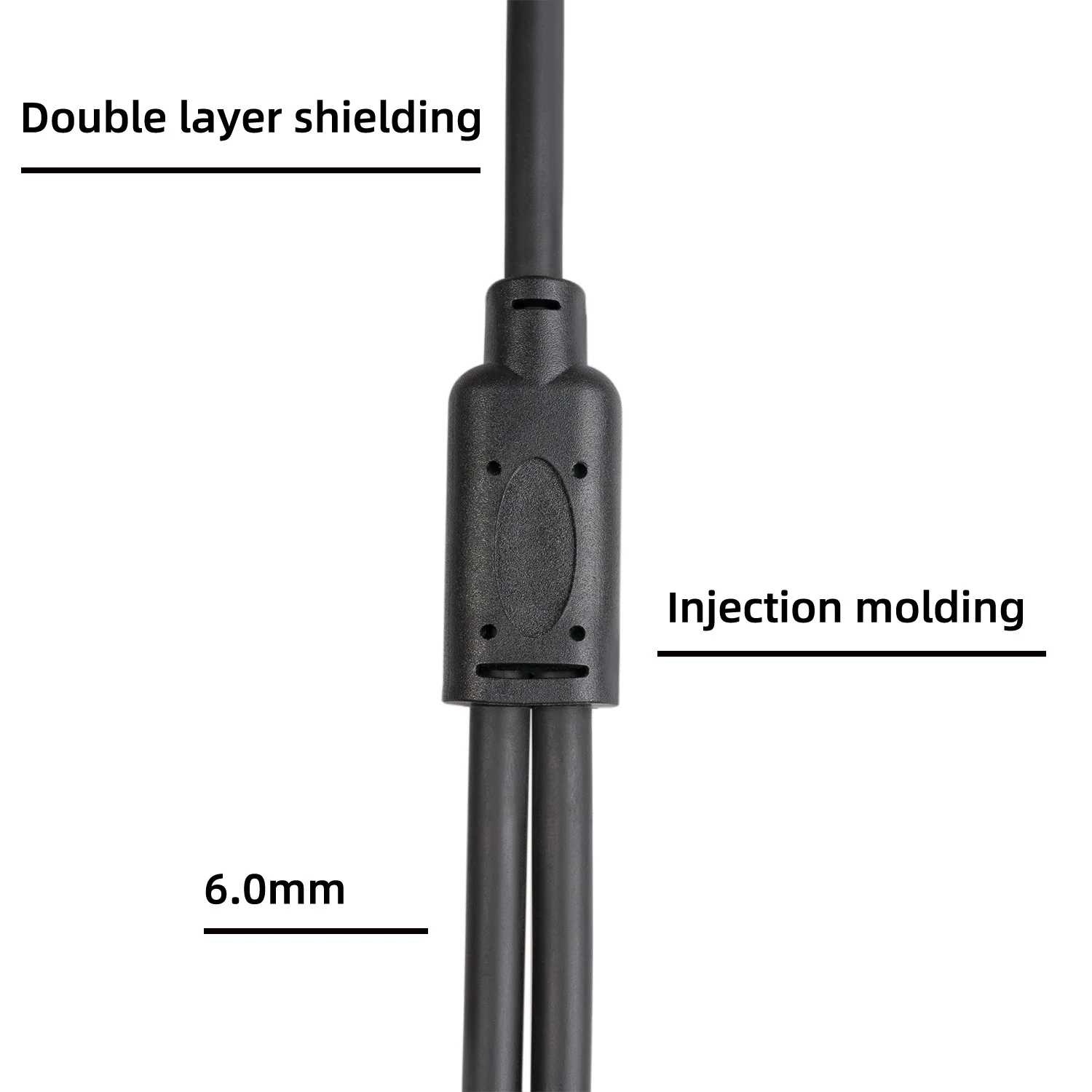 0.5M shield wire Metal head three core balancing Canon one revolution two female XLR one drag two mixing table audio cable