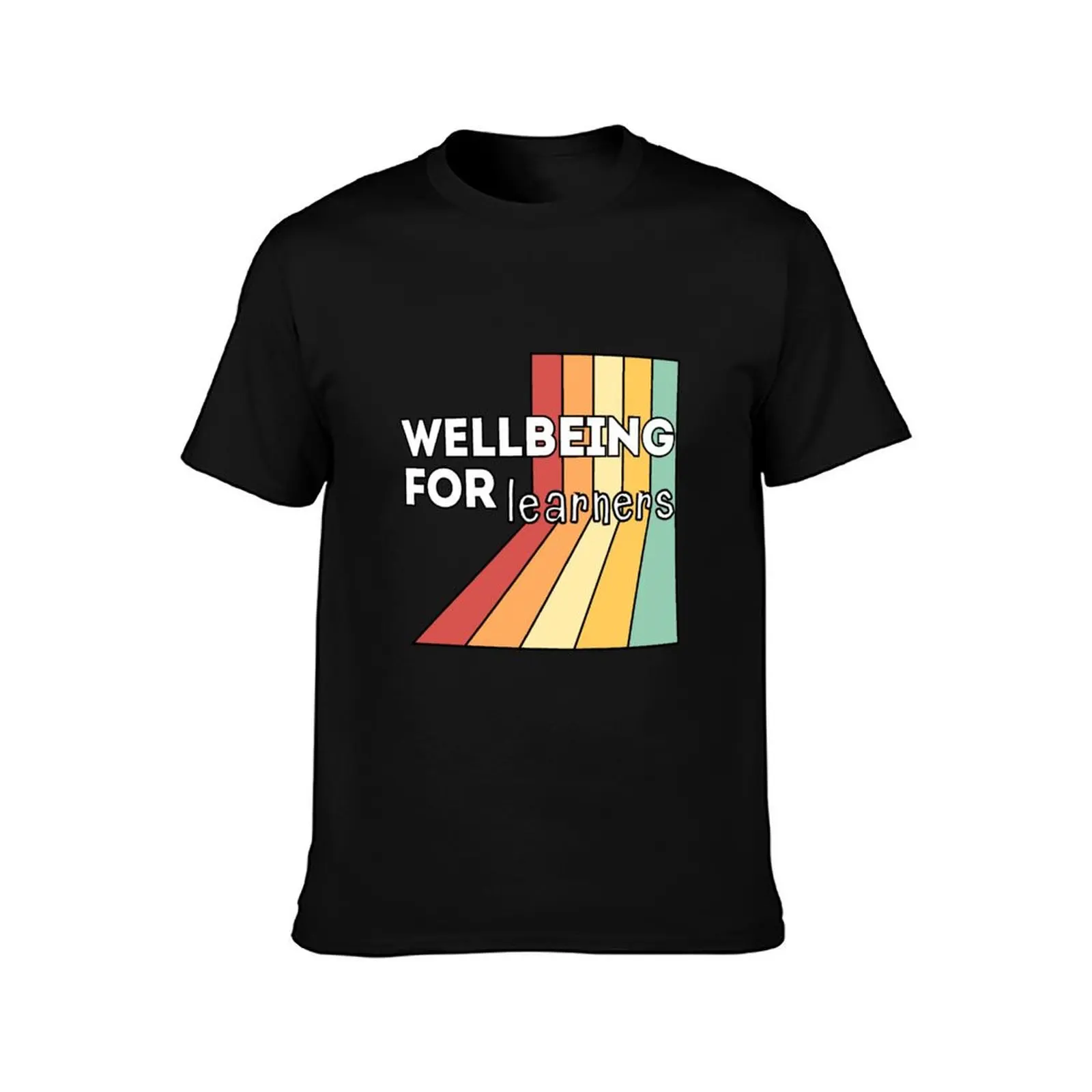 Wellbeing for learners T-Shirt, Cool Short Sleeve T Shirt, Loose Casual Summer Unisex Top