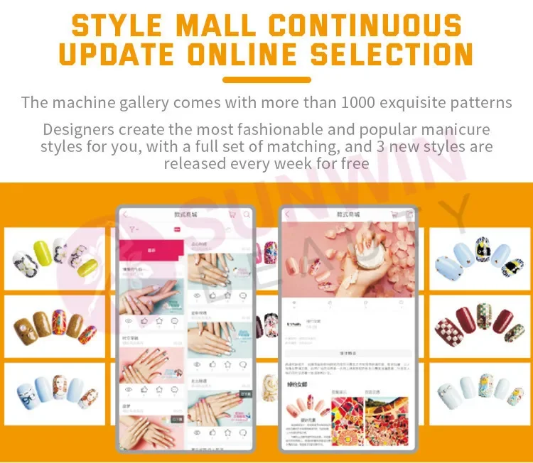 Automatic professional nail printer 3d smart finger nails printing art stickers nail polish printer machine 3d printer