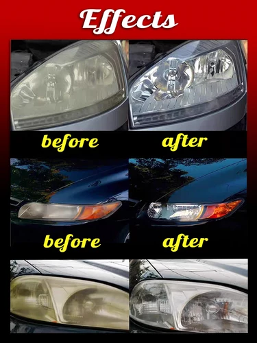 Imagen 2 del producto Kits de pulido líquido para restauración de faros de coche, eliminador de arañazos, herramienta de reparación de faros de coche, accesorios