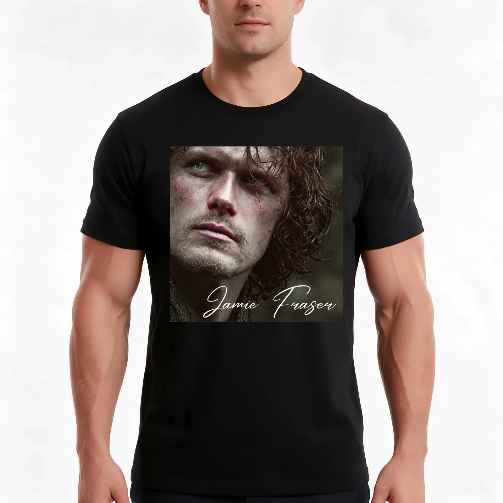 Gifts For Women Jamie Fraser Outlander Gifts For Everyone T-Shirt, Summer Casual Cotton Tee, Oversized Streetwear Tops