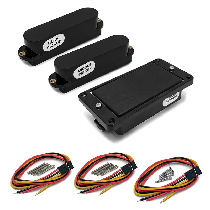 Active SSH Electric Guitar Pickup Set 1 Single Coil + 2 Humbucker Pickups Complete Wiring Harness Circuit Kit  5-Way Switch