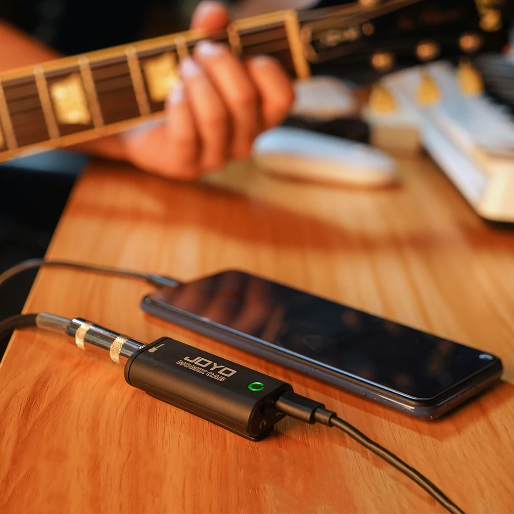 JOYO MOMIX CAB Portable Pocket USB Sound Card for Guitar Headphone Recording Live Streaming Plug & Play Mini Audio Mixer 5 Pairs view 6