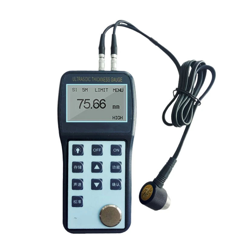 Tt340 Ultrasonic Thickness Gauge Cast Iron Glass Plastic Ceramic Thickness Measuring Instrument