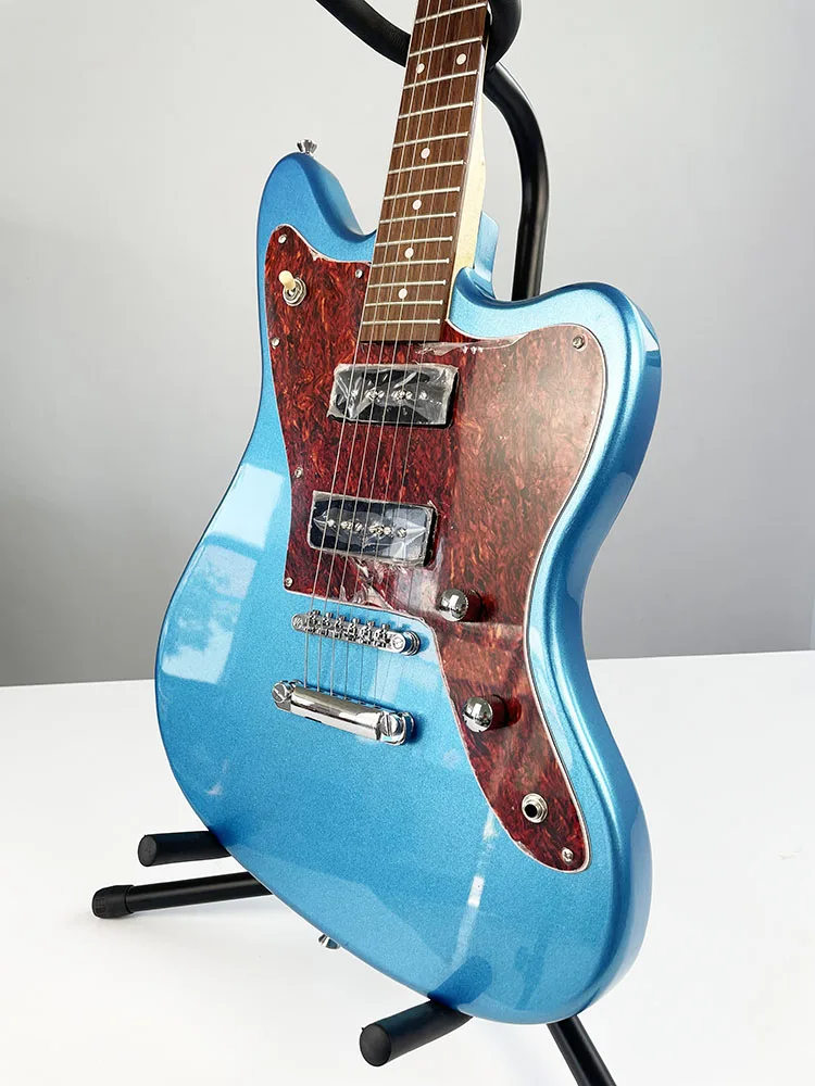 JA Electric Guitar,Mahogany Body and Maplp Neck,Rosewood fingerboard，Metallic blue