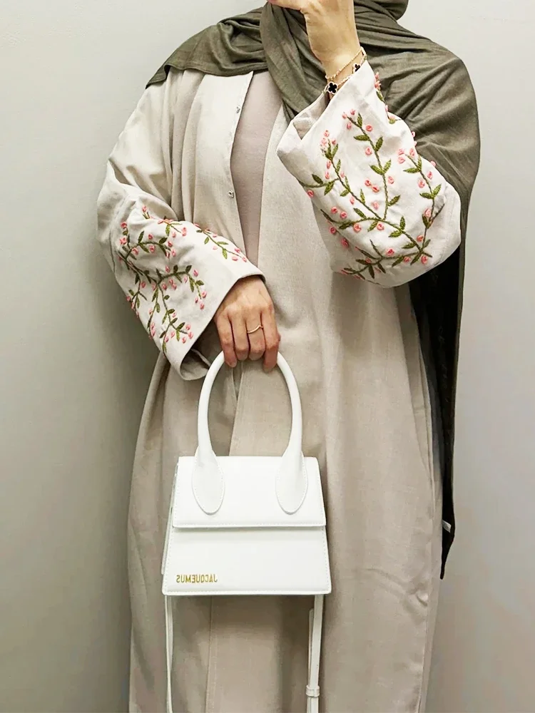 

Ид вышивка абайи для женщин мусульманский Джалабия Рамадан халат платье Марокко кафтан вечерние длинные платья Vestidos Кардиган Ларго