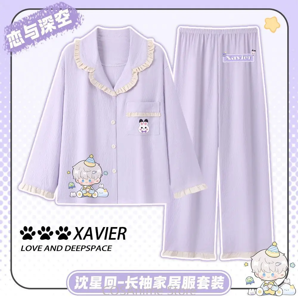 Love and Deepspace Sylus Xavier Zayne Rafayel Game Pyjamas Herbst Freizeitkleidung Kleidungsstücke Kleid Mädchen Frau Outfit Mantel Hose