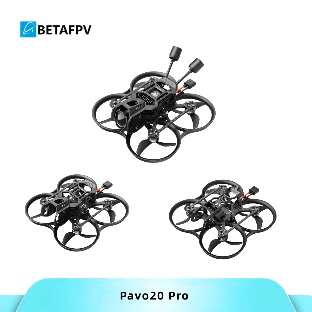 

BETAFPV Pavo20 O4 Pro Brushless Whoop Quadcopter 1104 72000KV Motor F4 2-3S 20A AIO With ELRS / SBUS Receiver O3 Air Unit