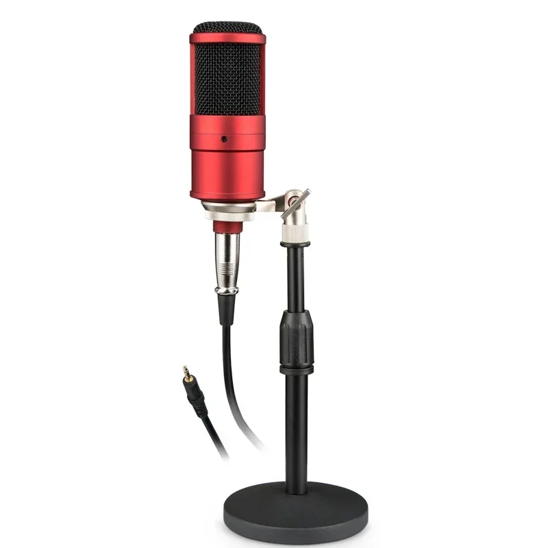 PR200 Condenser Microphone Suitable for Mobile Phone Computer Recording Video Shooting Voice Conference Teaching and Training