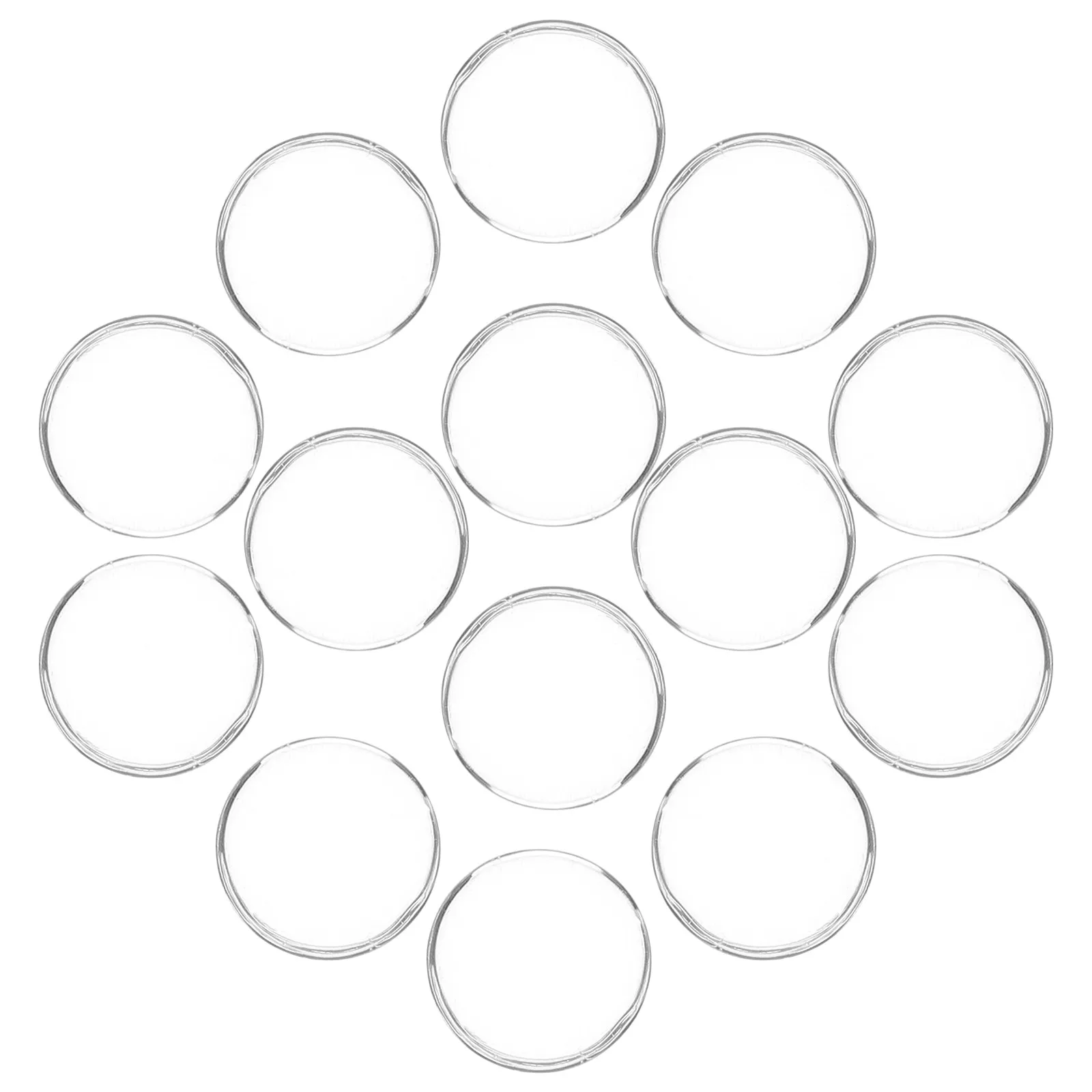 

20Pcs Transparent Glass Nail Polish Color Cards 1.5cm Round Dome Nails Display Tips Nail Art Practice Sample Dome Tiles