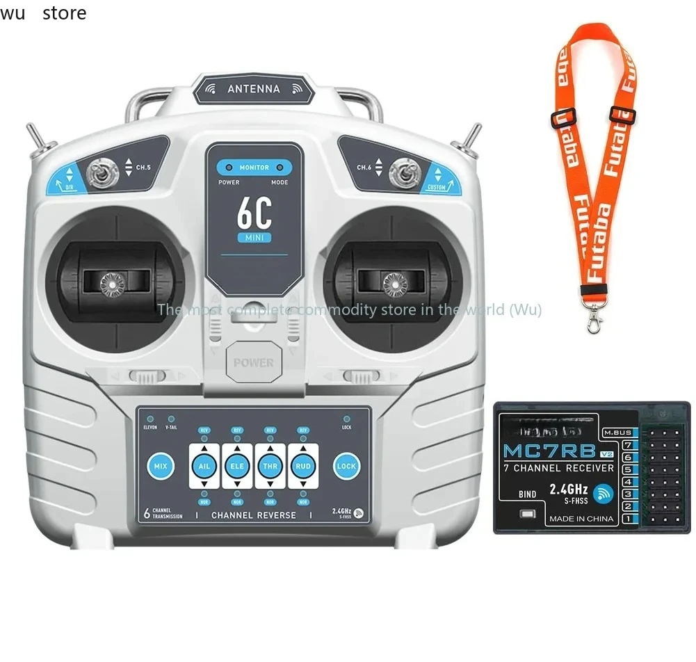 

MicroZone MC6C Mini V2 2.4G 6-канальный радиоуправляемый контроллер — передатчик с приемником, для самолета/дрона/верлитолета/лодки, простой контроль