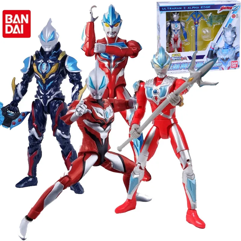 Bandai Original  Ultraman Delta Rise Claw Geed Model Figures PVC Movable Joints Collections Dolls  Figure Model Toys Gifts