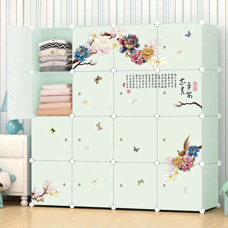 Salon Save Space Closet Aesthetic Cheap Chinese Interior Big Size Fashion Clear Unique Wardrobe