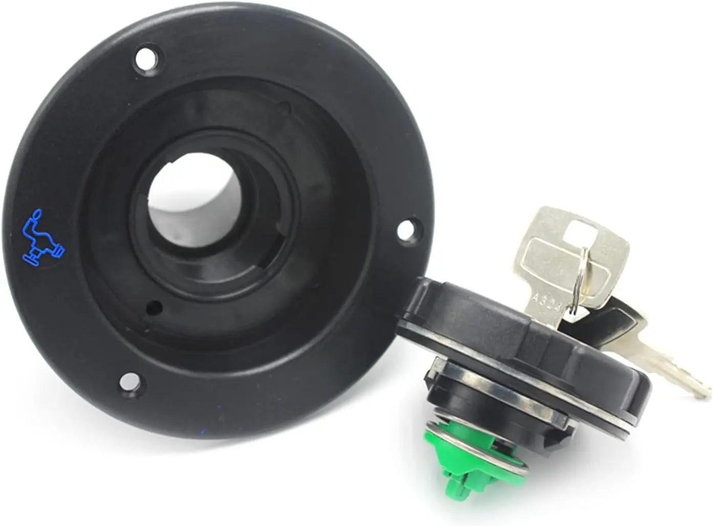 لـ Fiamma غطاء مدخل المياه العذبة وغطاء القفل مع مفتاحين لغطاء حشو المياه بقفل RV Caravan Motorhome