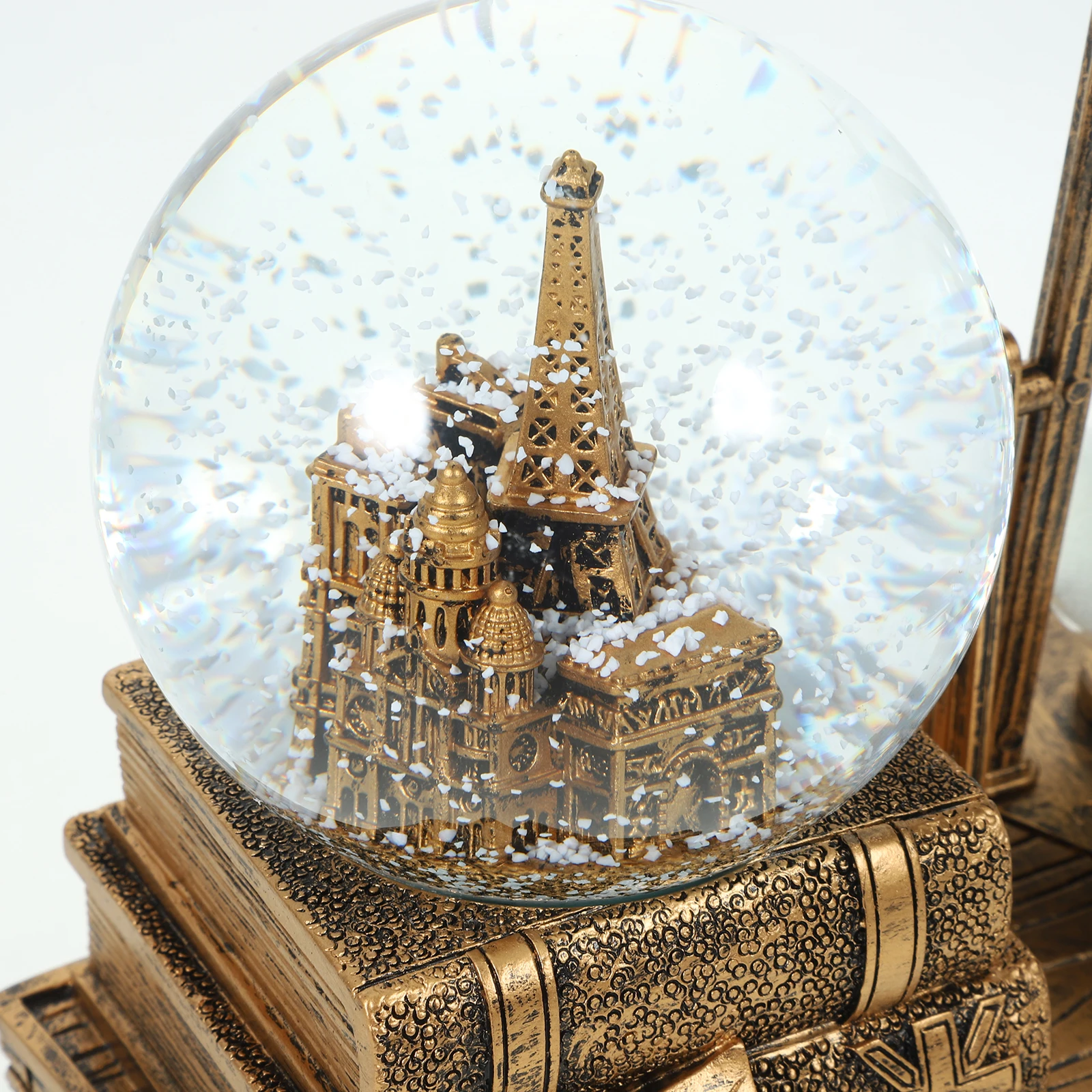 

Vintage Sand Clock Ornament Desktop Resin Craft Decoration Unique Hourglass Retro Home Office Decor Gift Music Crystal Globe