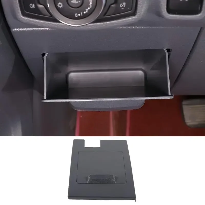 For Ford Ranger T7 T8 2015-2021 Car Dashboard Driving Position Fuse Storage Box Hidden Storage Box Trim ABS Storage Accessories