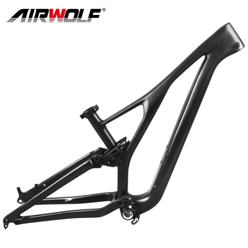 Airwolf 29ER Carbon Mountain Shock Frame 29 Carbon Bike Frame 148*12mm Thru Axle Carbon Disc Brake Bicycle Frame