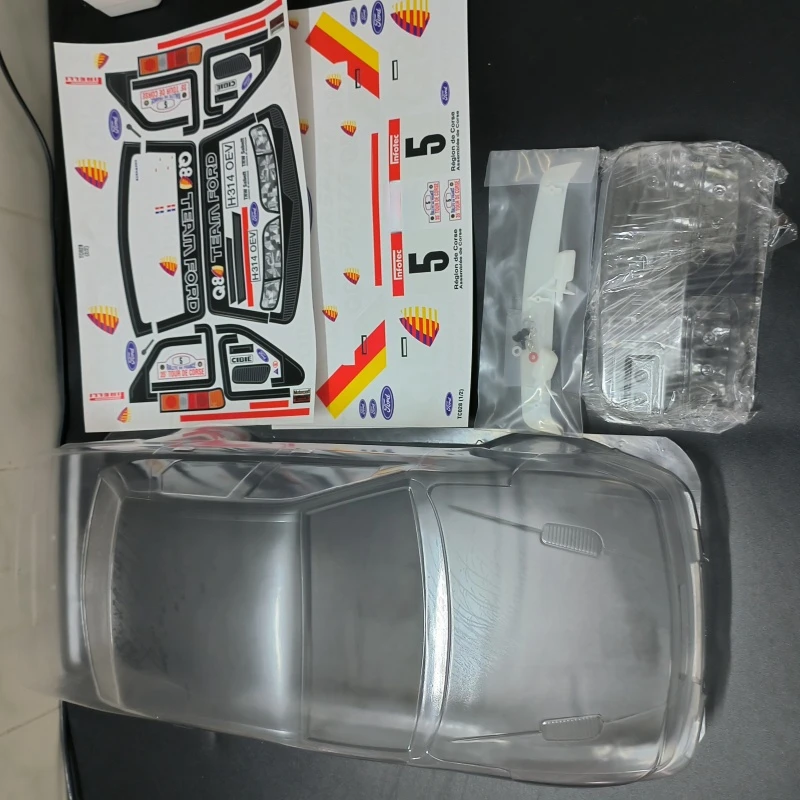 TC028 1/10 FORD SIERRA SAPPHIRE RS Clear Body Shell, 190mm x 257mm Drift Chassis Tamiya TT01 TT02