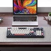 SKN Qinglong 3 모드 기계식 키보드 가스켓 구조 맞춤형 무선 핫 스왑 가능 ttc 불꽃 빨간색 스위치 RGB 2