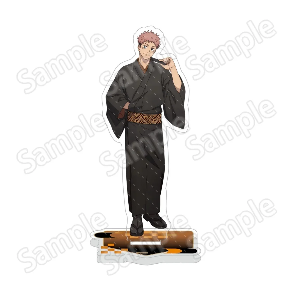 Anime Jujutsu Kaisen 15cm Acrylic Keychain Stand Gojo Yuji Megumi Nobara Nanami Kimono Figure Desktop Ornament Collectible Fans
