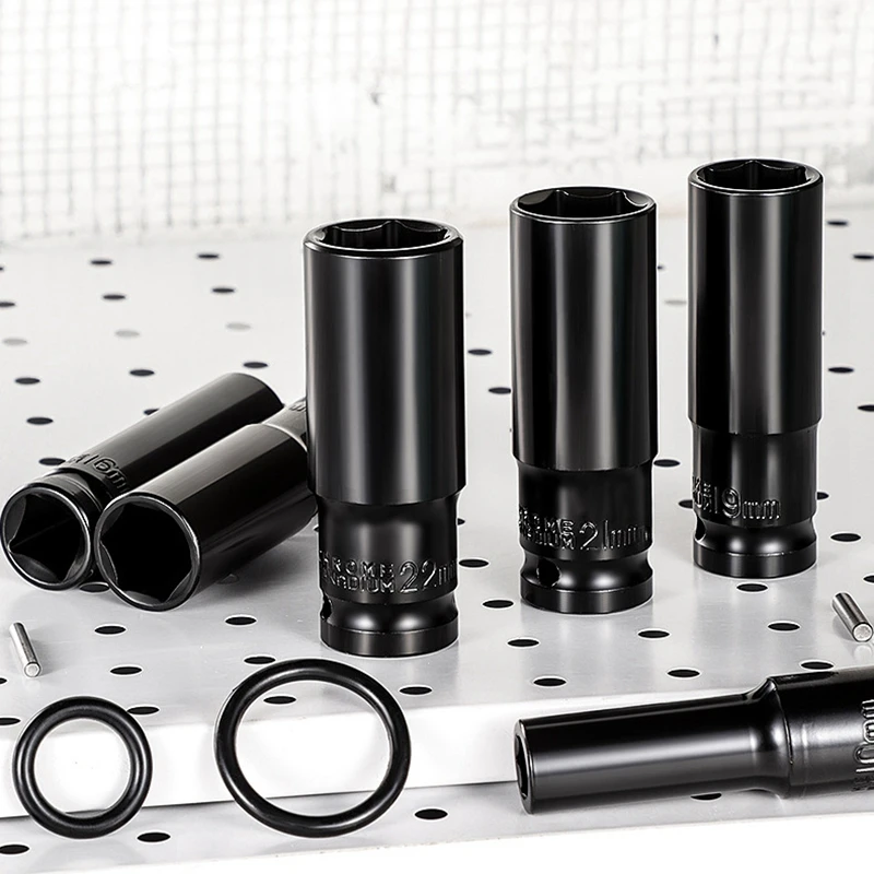 1/2-Zoll-Schlagschraubenschlüssel-Set, 10-20-teilig, 8-32mm Metrische Größen, Kohlenstoffstahl-Schlagschraubenschlüssel-Set mit Robuster Aufbewahrungsbox – Detail 12