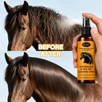 KJM Horse Mane Tail Detangling Spray Mild Natural Botanical Extract Quick Smooth Soft Shiny Non Greasy Equine Daily Groom Spray 3