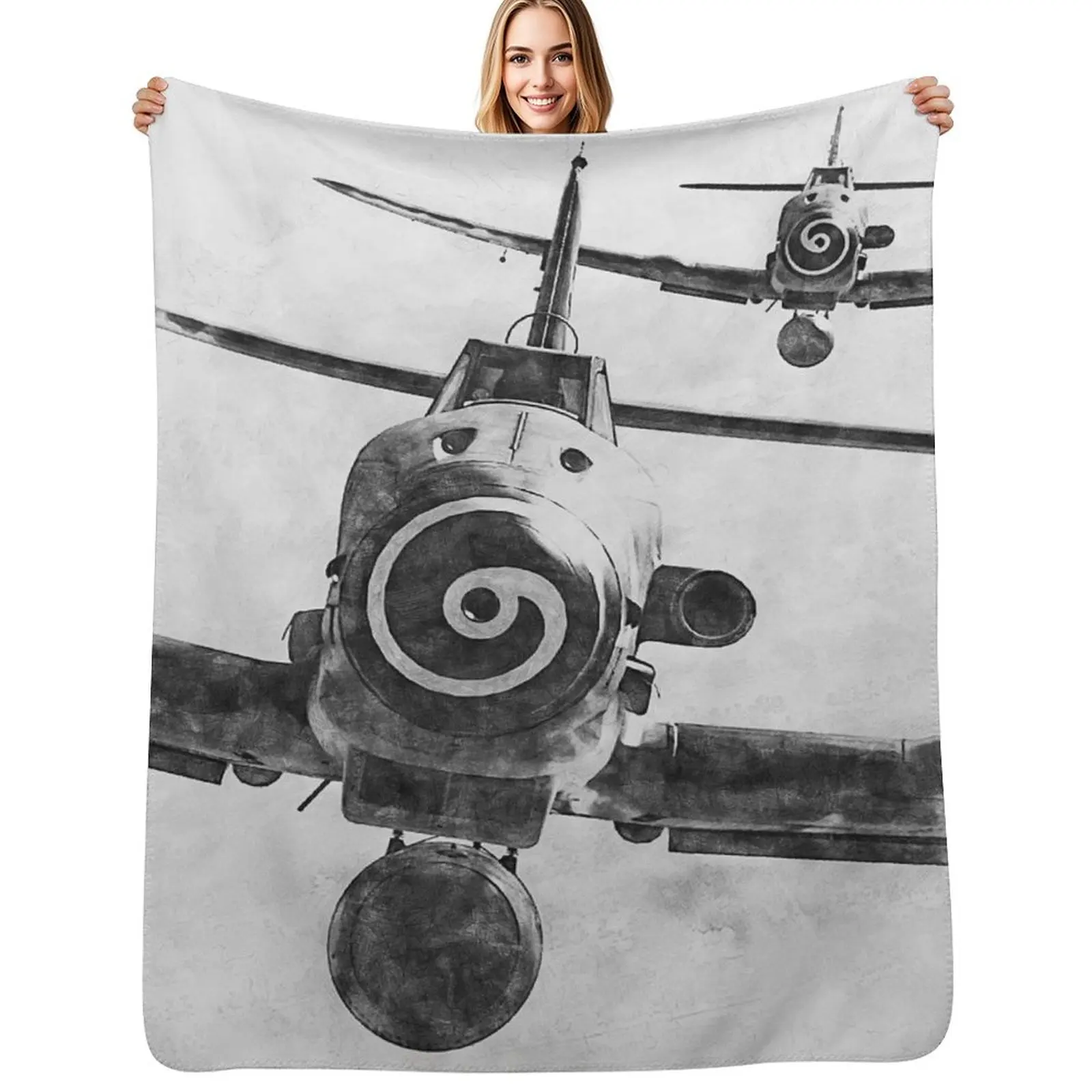 

Messerschmitt BF 109K4 Throw Blanket Moving Luxury Throw Weighted halloween Blankets
