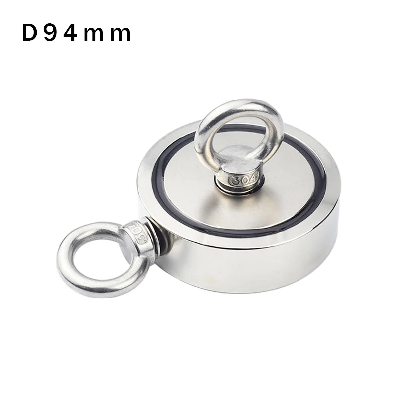 

N52 Super Strong Neodymium Magnet Pot Fishing Salvage Magnet Neodymium Round Powerful Magnetic Hook Sea Fishing Magnet Searcher