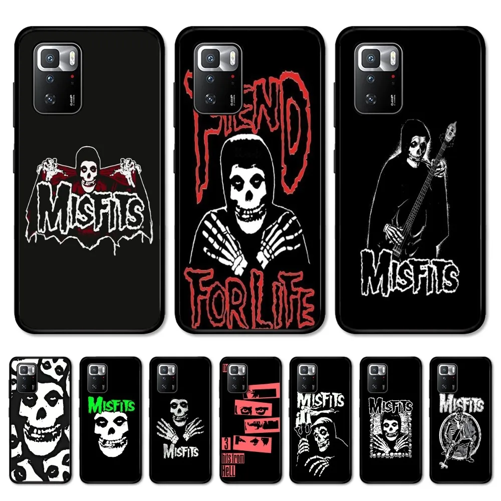 

Punk rock M-Misfits Band Phone Case For Redmi Note 4 X 5 A 6 7 8 T 9 9S 10 11 11S 11Epro Poco M3 pro