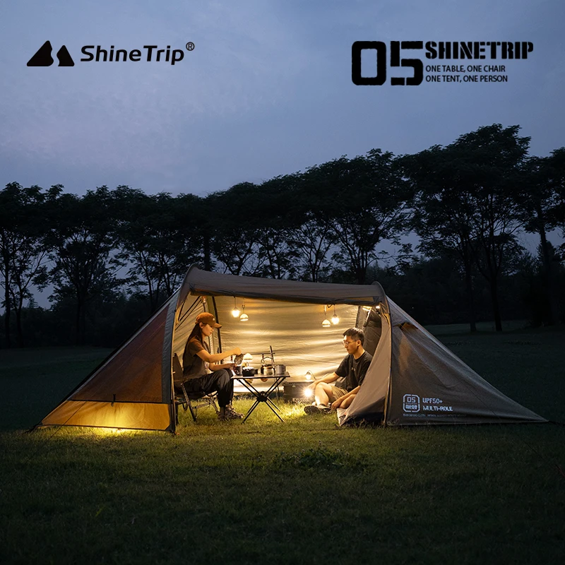 ShineTrip 경량 쉐이드 캠핑 텐트, 터널 텐트, 넓은 공간, 다용도 옥스포드 천, 견고한 내구성 텐트 