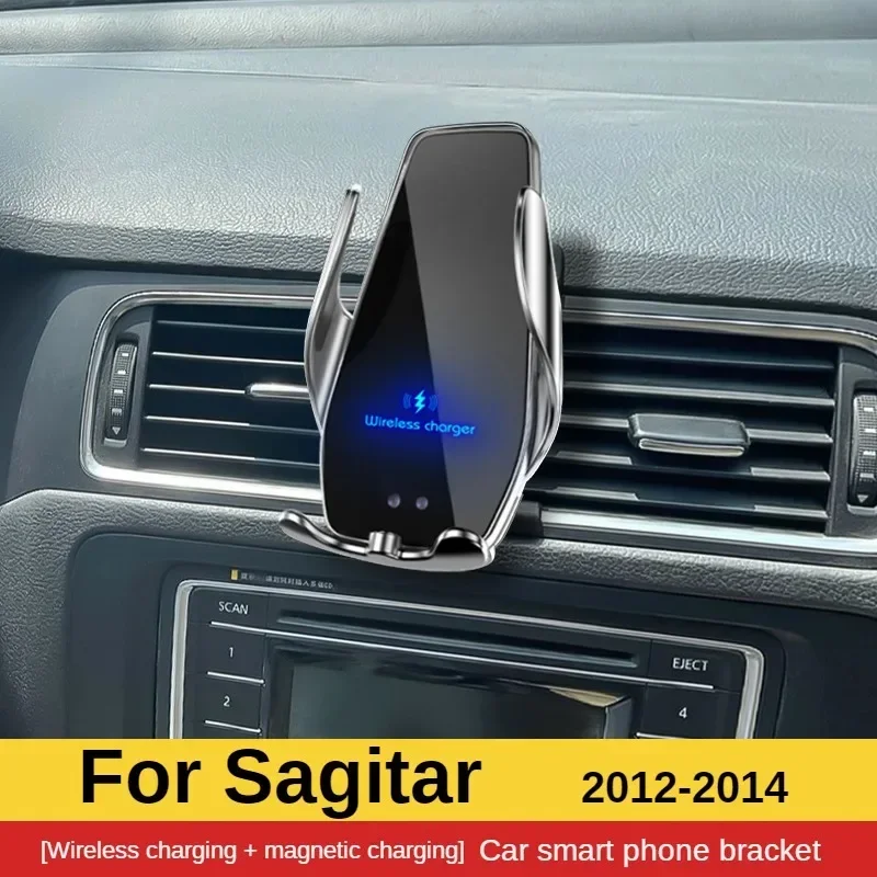 

2012-2014 для Volkswagen Sagitar мобильный телефон держатель Беспроводное зарядное устройство автомобильное крепление кронштейн GPS Поддержка
