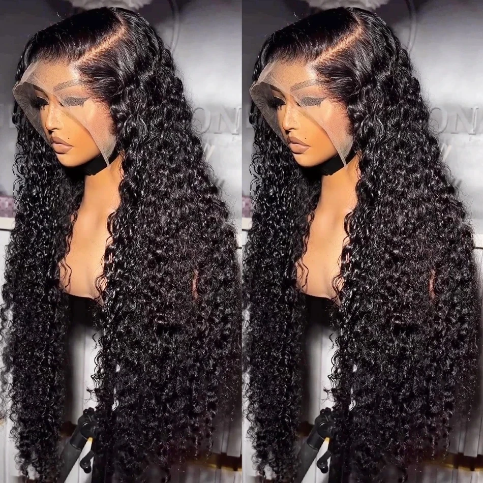 250 Density 13x6 Hd Lace Frontal Wig Curly Lace Frontal Human Hair Wig Water Deep Wave 13x4 Human Hair Wigs For Women On Sale