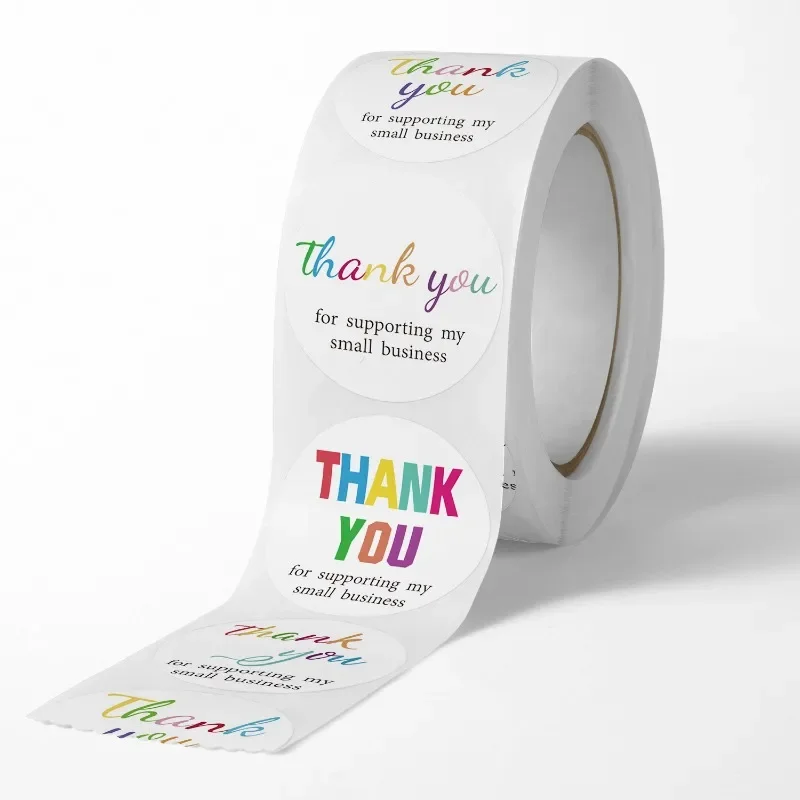 1inch Blue Thank You Stickers For Envelope Sealing Labels Stationery Supplies Handmade Wedding Gift Decoration Sticker