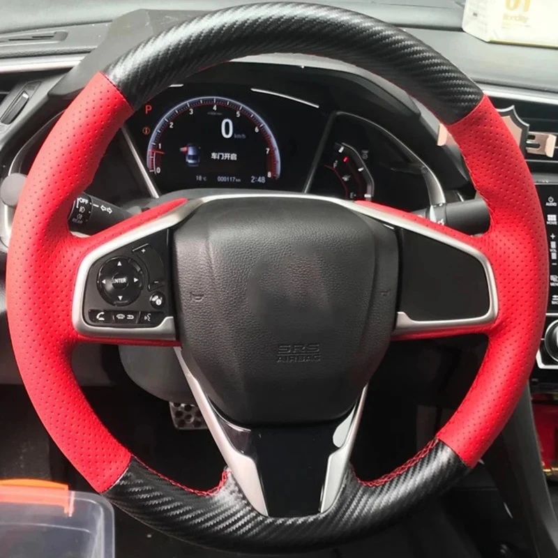 For Honda Civic 10 2016-2019 CRV CR-V 2017-2019 Clarity 2016-2018 Car Steering Wheel Cover