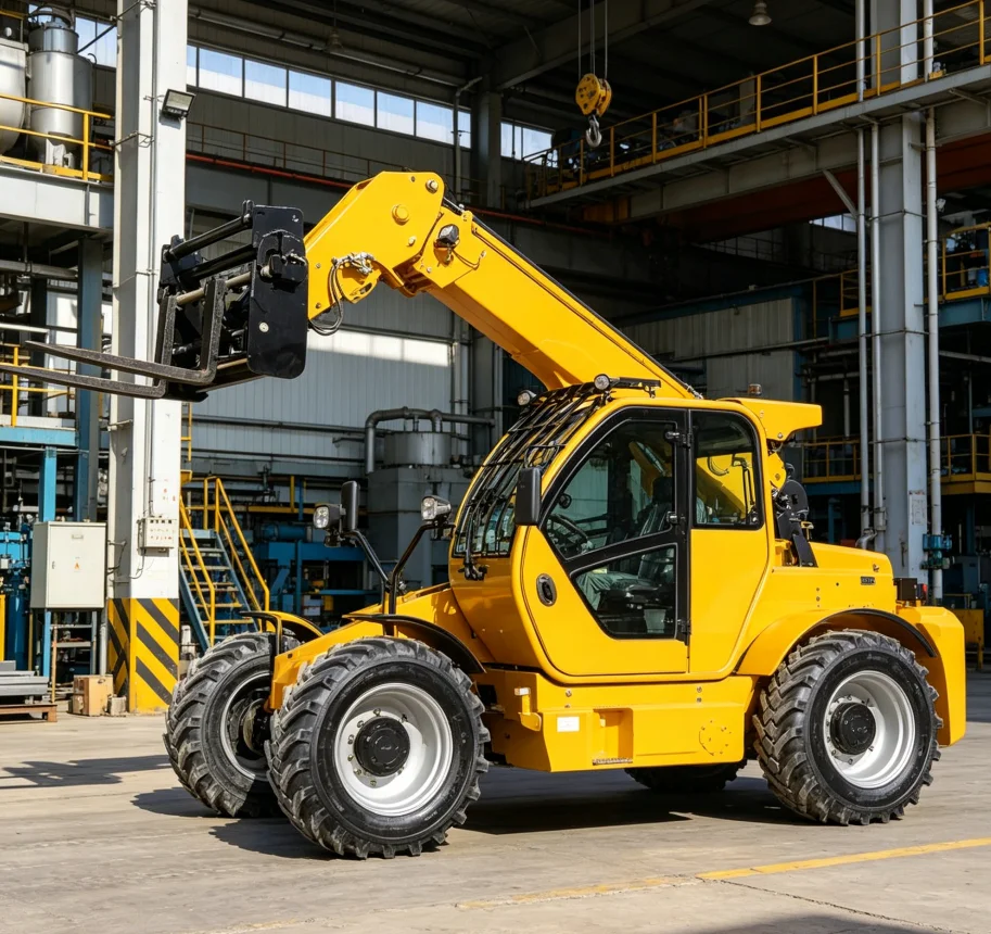 3.5 T Diesel Telescopic Handler Telehandler with 4WD Professional Lifting Equipment for Industrial Material Handling
